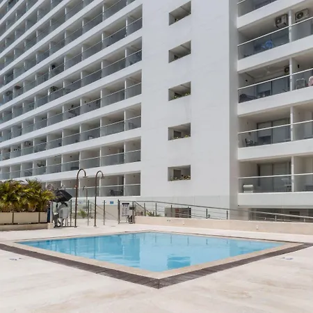 Apartamento Cb1607 Moderna Vista-mar Cerca Al Aeropuerto Cartagena