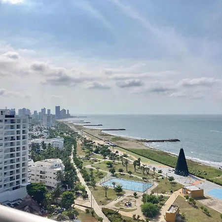 Cb1607 Moderna Vista-mar Cerca Al Aeropuerto Apartment Cartagena